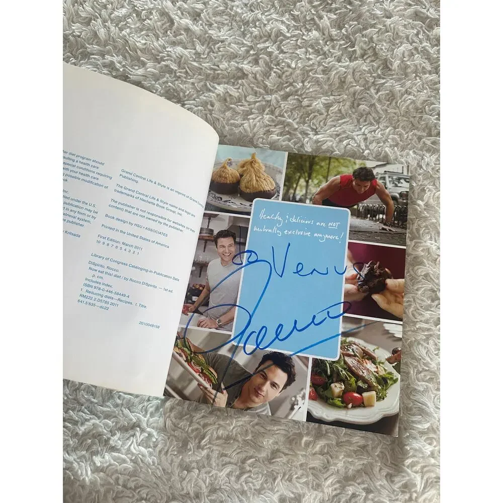 Rocco DiSpirito Now Eat This! Diet Book Signed Autograph